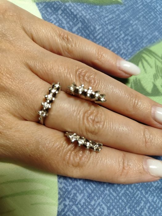 Золотой комплект с бриллиантами 585