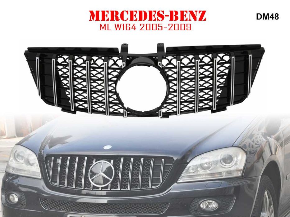Предна Решетка GT Mercedes ML ГТ W164 Мерцедес МЛ В164 05-09 г AMG