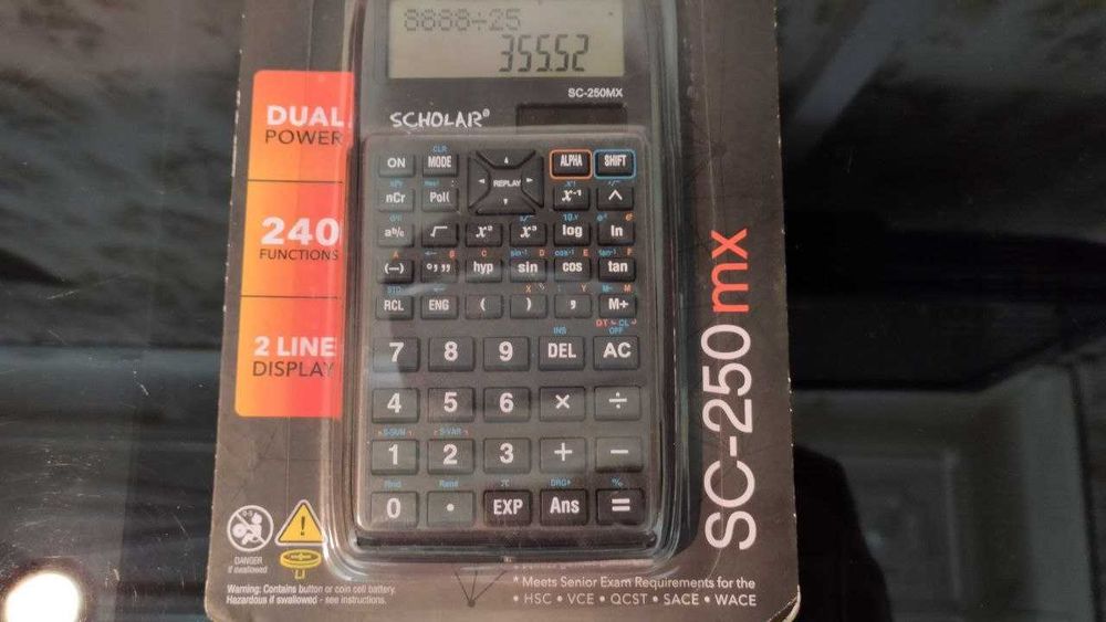 Научный калькулятор SCHOLAR SC-250mx - Германия