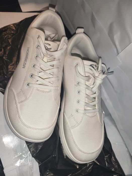 Adidași / Sneakers Barefoot HOBIBEAR Albi – Mărimea 43 (Ca noi)