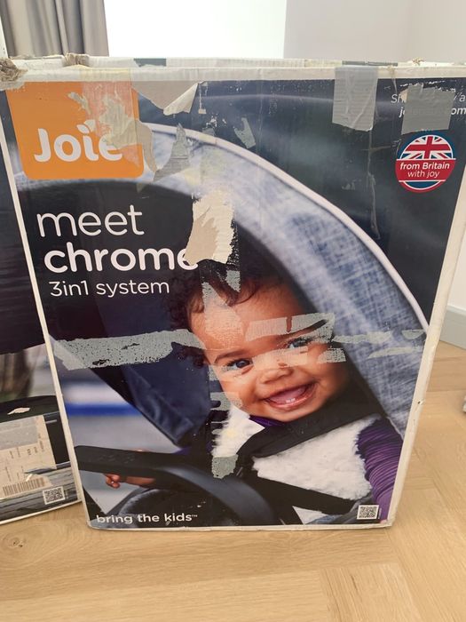 Cărucior Joie Chrome DLX 2 în 1 – Vișiniu – Stare foarte bună