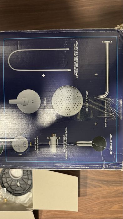 душ система Grohe Start Edge с витални показатели Start 250