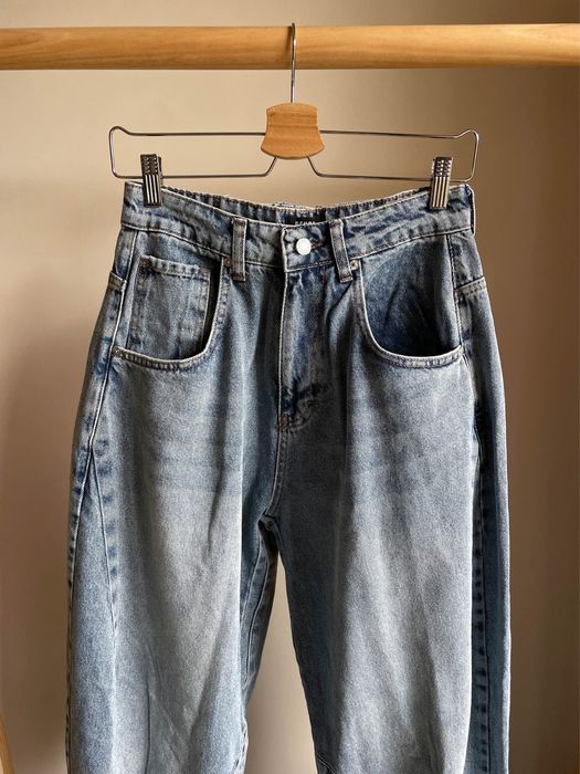 Широки дънки с висока талия