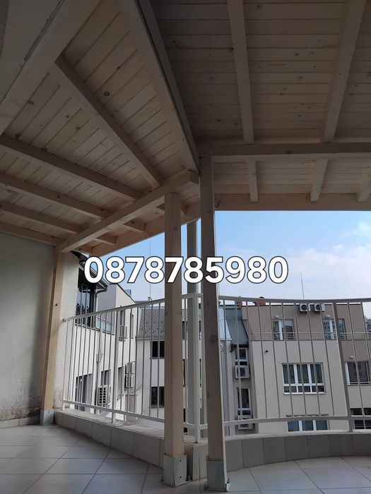 Ремонт на покриви Дървени навеси