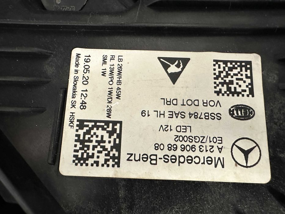 Фар фарове LED Mercedes E W213 Facelift USA far farove Мерцедес 213