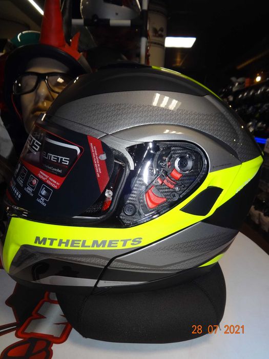 каска MT Helmets каска ATOM SV модуларна мото каска тъмни очила