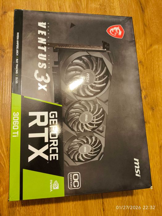 Видео Карта MSI Ventus RTX 3060 Ti