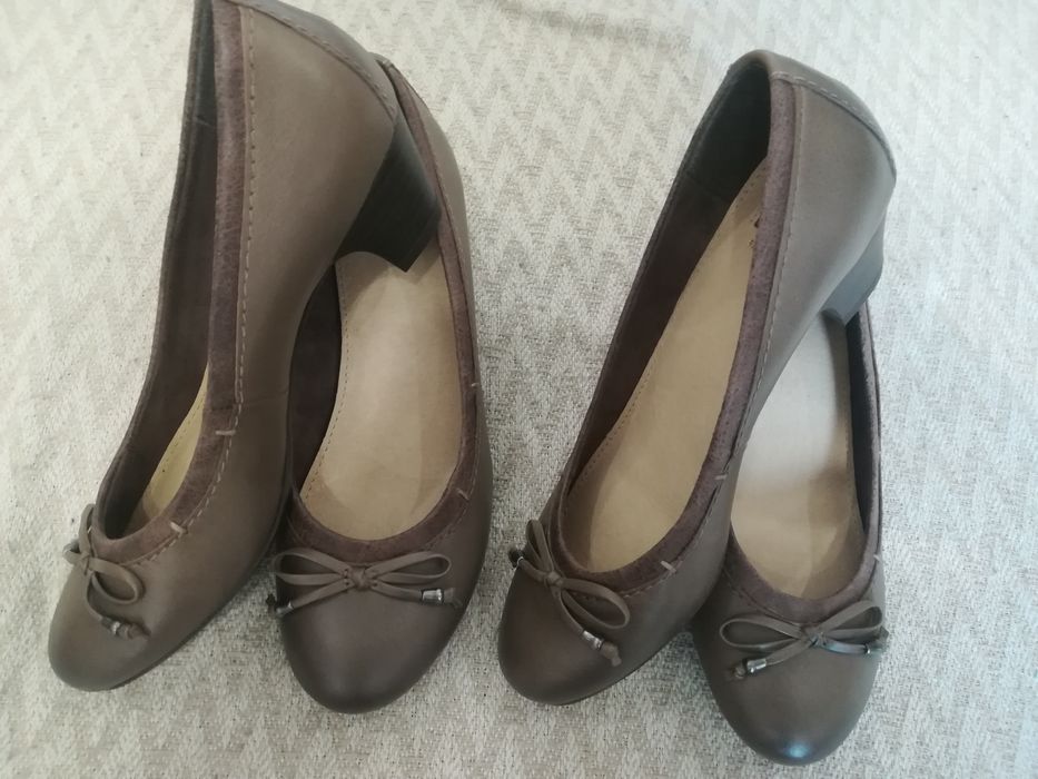 Естествена кожа дамски обувки номер 36-37