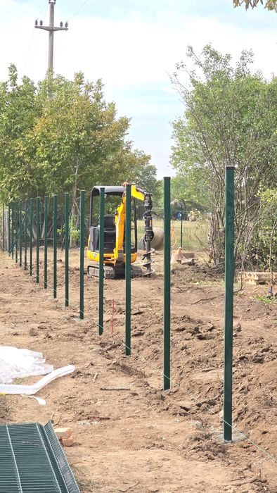 Montaj gard/ gard zincat/ constructie gard/ Gard la cheie/ imprejmuire