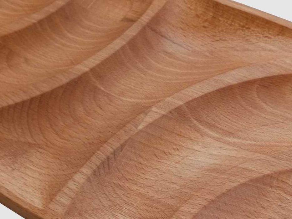 Кухненска 3Д дъска/плато за сервиране и рязане от дърво. "Дъга".