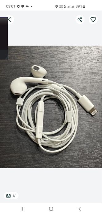 Наушник айфон шнуровый срочно