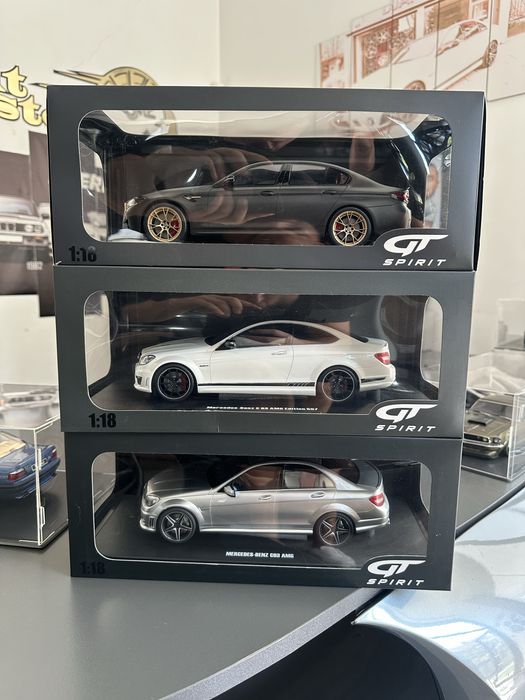 Мащабни коли 1:18 Otto Gt Spirit Mercedes Bmw Audi Ford Mustang