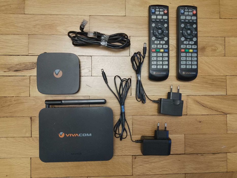 Комплект.Рутер,суич,2 дистанционни,2адаптера,кабел.