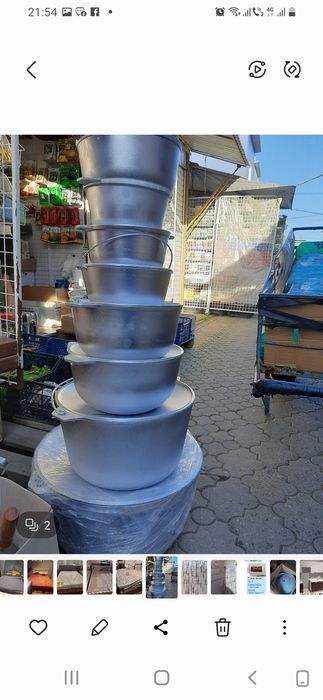 Vând ceaune noi de aluminiu cu capace