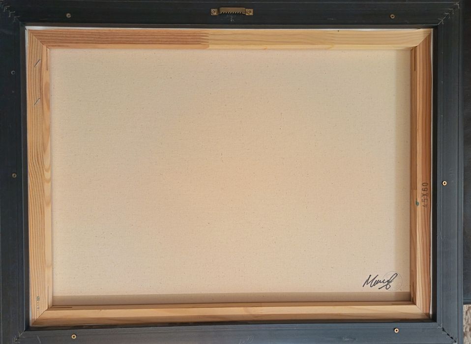 Абстрактна картина масло върху платно.  60/45 см. Рамкирана.