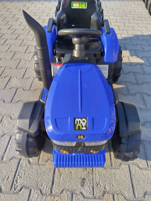 TEXAS акумулаторен трактор с ремарке RANCHER син