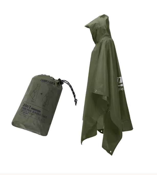 -60% Многофункционално 3-в-1 водоустойчиво пончо / дъждобран