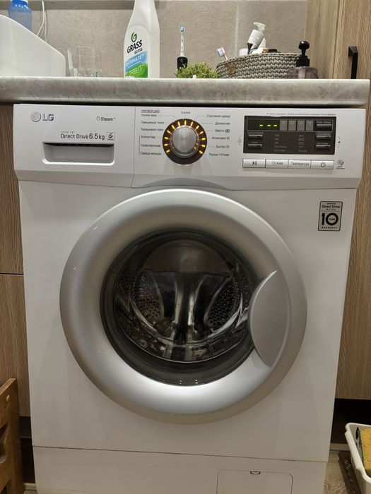 Стиральная машина LG Inverter Direct Drive 6,5 кг + Steam (б/у)