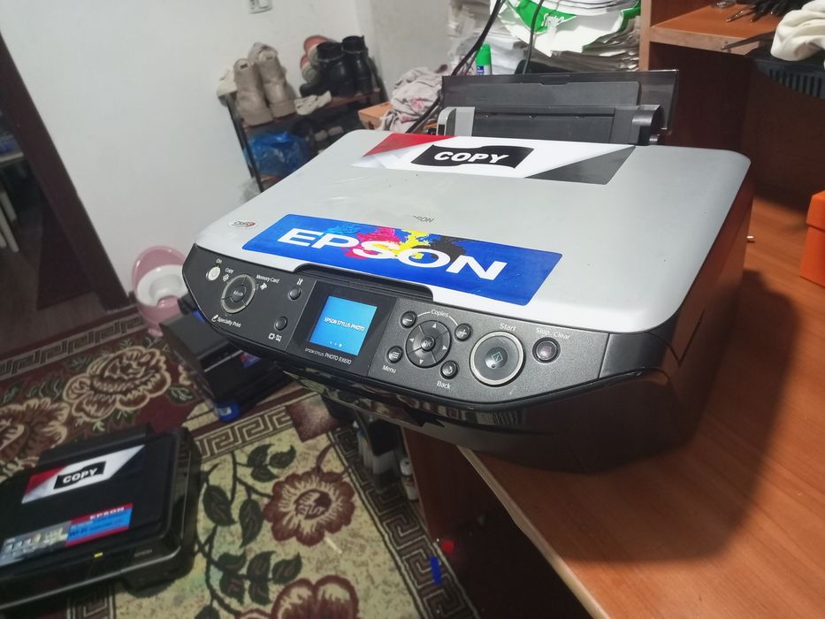 Epson RX 610 Kopya Skanerli 6 ta Rangli FOTO studya uchun printer