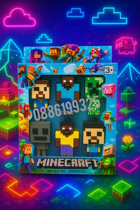 Фигурки Майнкрафт Minecraft фигурки Комплект
