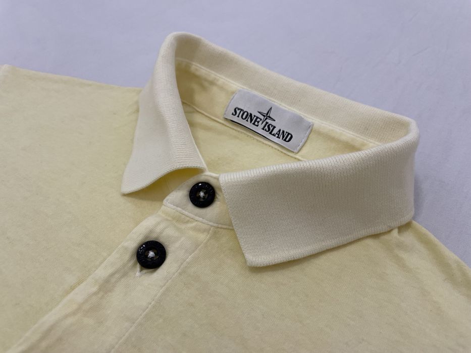 Tricou STONE ISLAND (M/S barbat) ORIGINAL Polo bumbac guler subtire