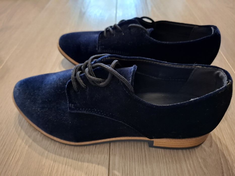 Pantofi Dama Graceland – Catifea Albastru Închis | Mărimea 36