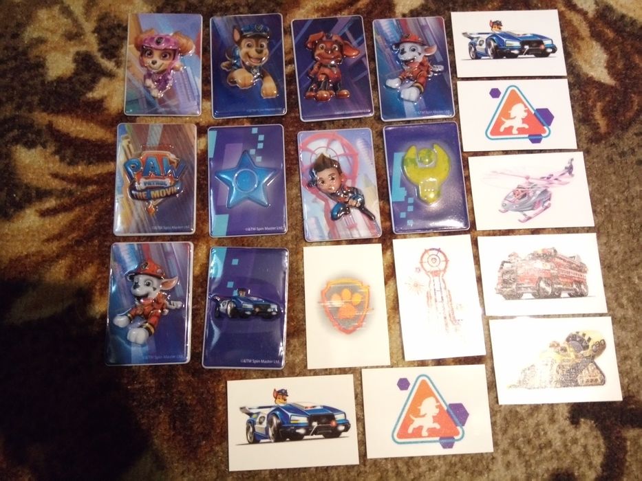 Paw patrol - Пес Патрул магнити Лидл Lidl, Данонино и Билла стикери