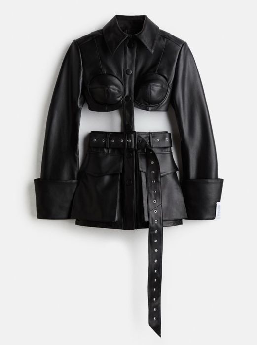Sacou din piele The H&M X Rokh
