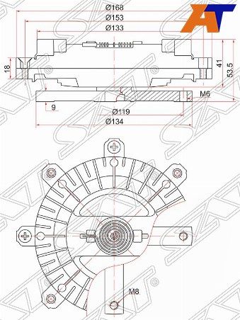 Вискомуфта Mitsubishi Challenger