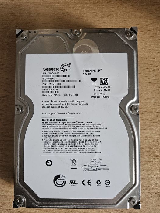 Жесткий диск 1.5 тб барракуда