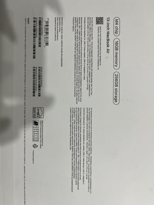 Macbook Air 13.6 M4 Midnight