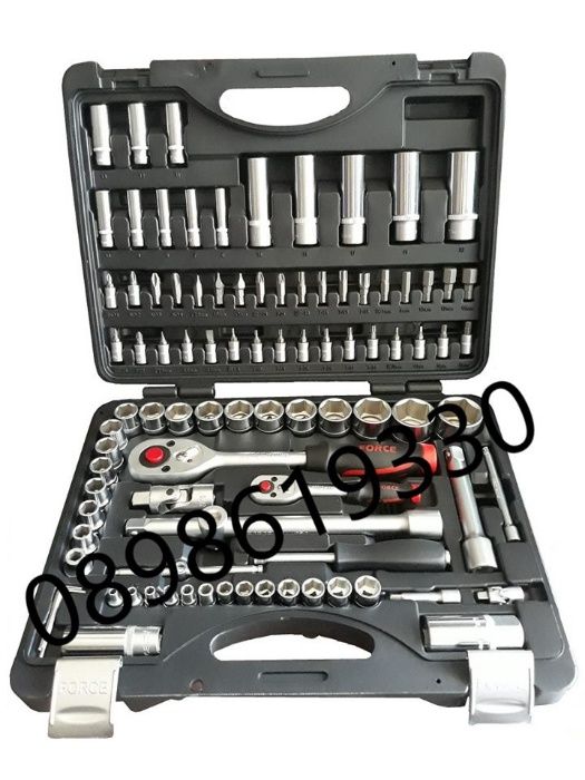 Гедоре 108 части 1/2''&1/4'' 4-32мм 6-стен Force