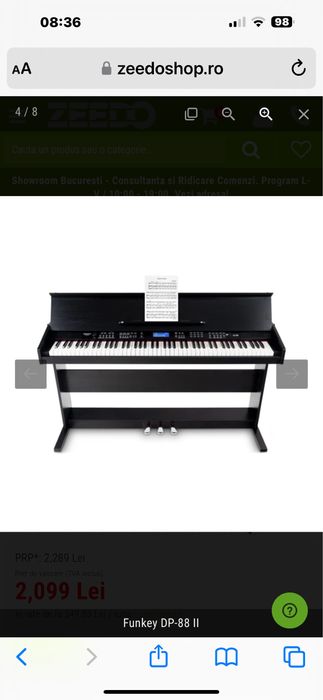 Pian electric stare perfecta Funkey DP 88 II