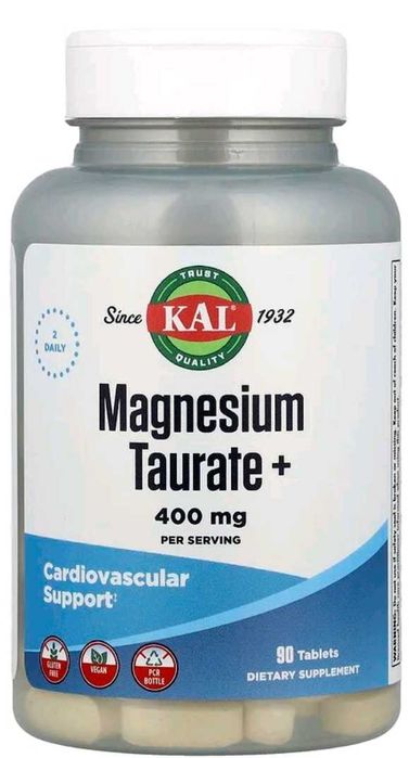 Kal magnesium taurate. Магний Таурат 90 и 180 таблеток