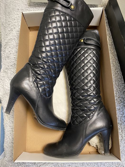 Дамски ботуши от естествена кожа