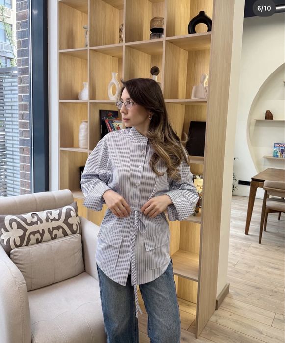 Рубашка с баской 23000тг Новая