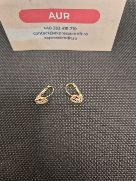 Cercei aur 14K 1.66g (50226.2 Ag11 Piata Nicolina) Garantie 2 ani!