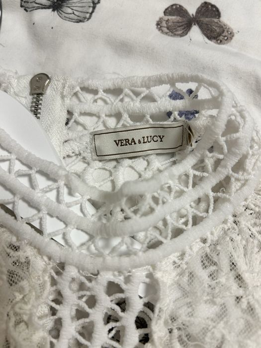 Boho бял топ