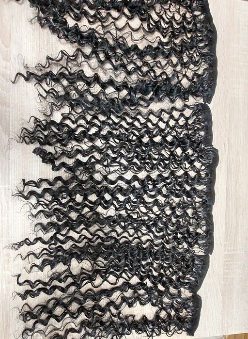 Екстеншън за черна къдрава коса