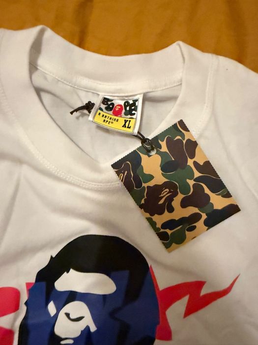 tricou bape alb