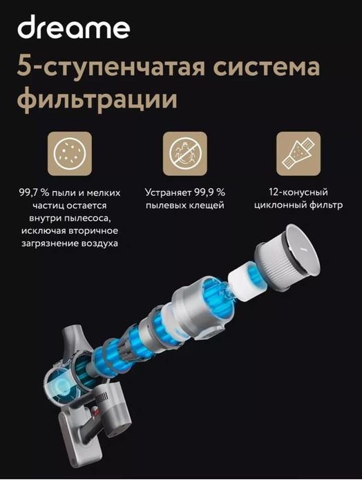 Xiaomi Dreame T20 вертикальный пылесос