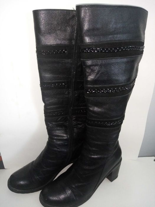 Дамски ботуши естествена кожа номер 37