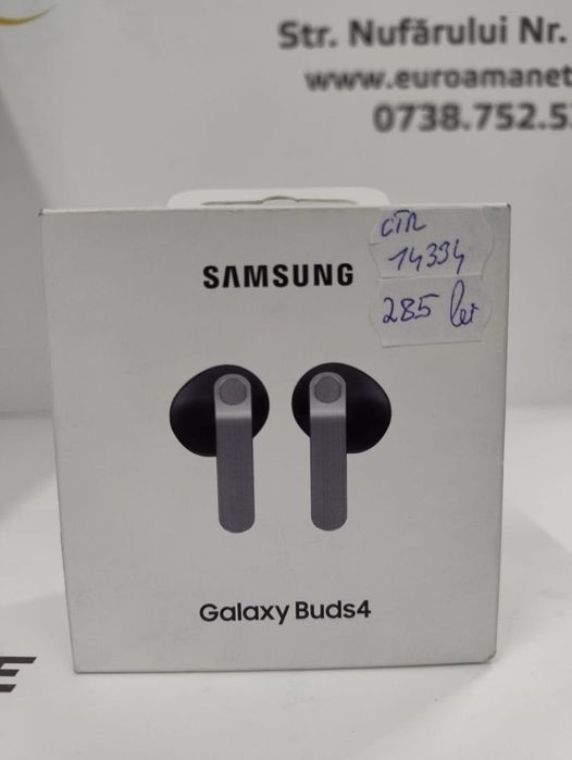 Casti bluetooth Samsung Galaxy Buds4, Black -N-