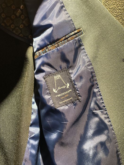 Мъжко спортно сако TEODOR – размер М/L 50 - синьозелено