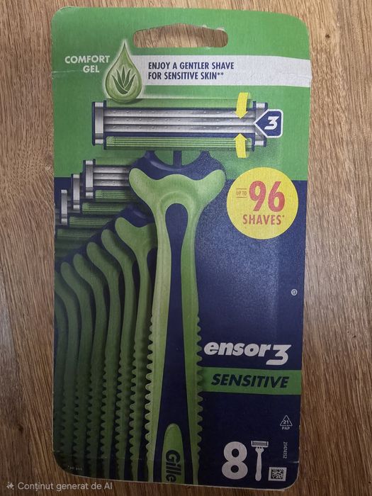 Set 8 Aparate de Ras Gilt. Sensor3 Sensitive – NOI / Sigilate