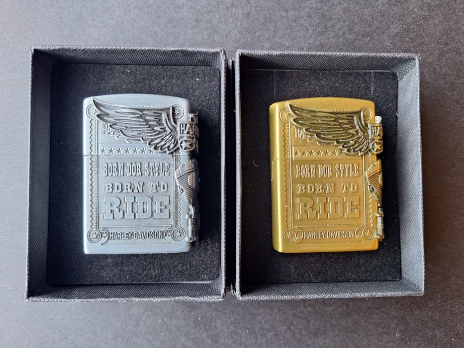 Газови метални запалки Harley Davidson (релефни)