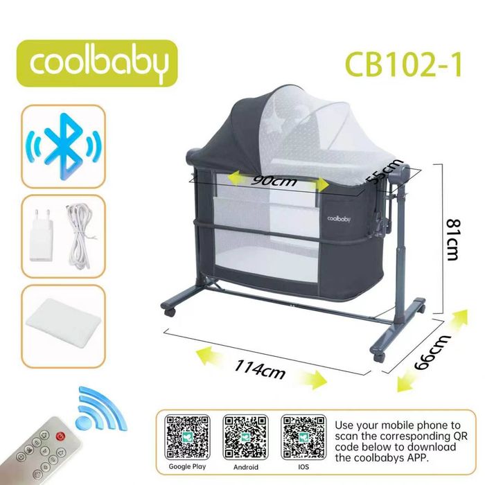 Coolbaby elektronniy belanchak, lyulka manej bo'ladi 0+ kravat xam bol