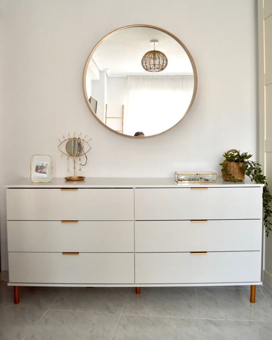 NOU Comoda 6 sertare WALPOLE, alb