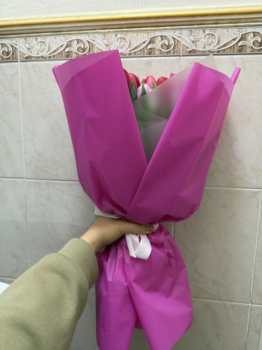 Свежие тюльпаны в идеальном состоянии 25 шт