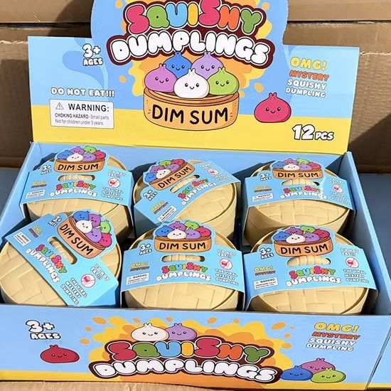 Squishy Dumpling играчка, Мек Китайски хляб, Скуиши Дъмплингс, Dumplings